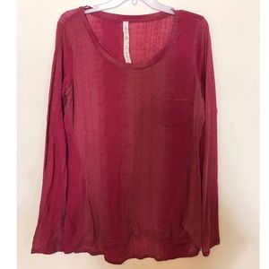 Lululemon Pink Long Sleeve Shirt